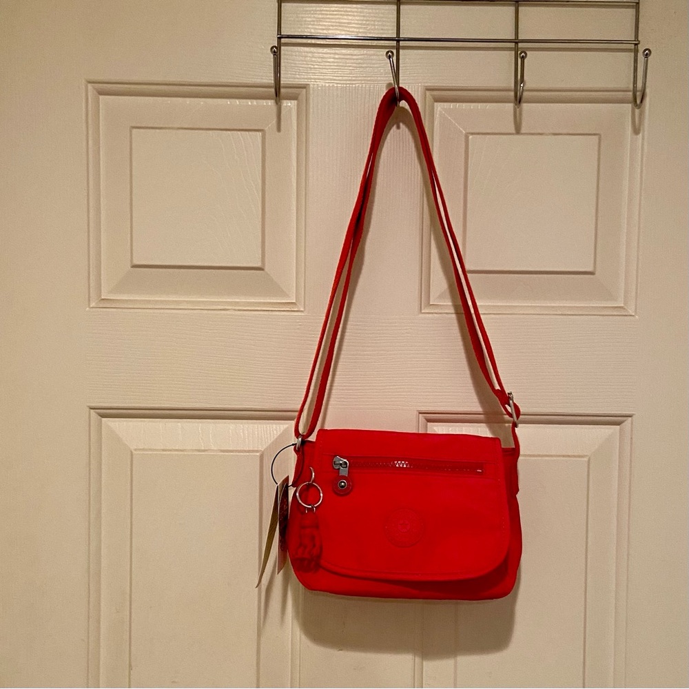 Kipling Sabian Mini Crossbody Shoulder Bag AC8280 Polyamide Party Pink NEW